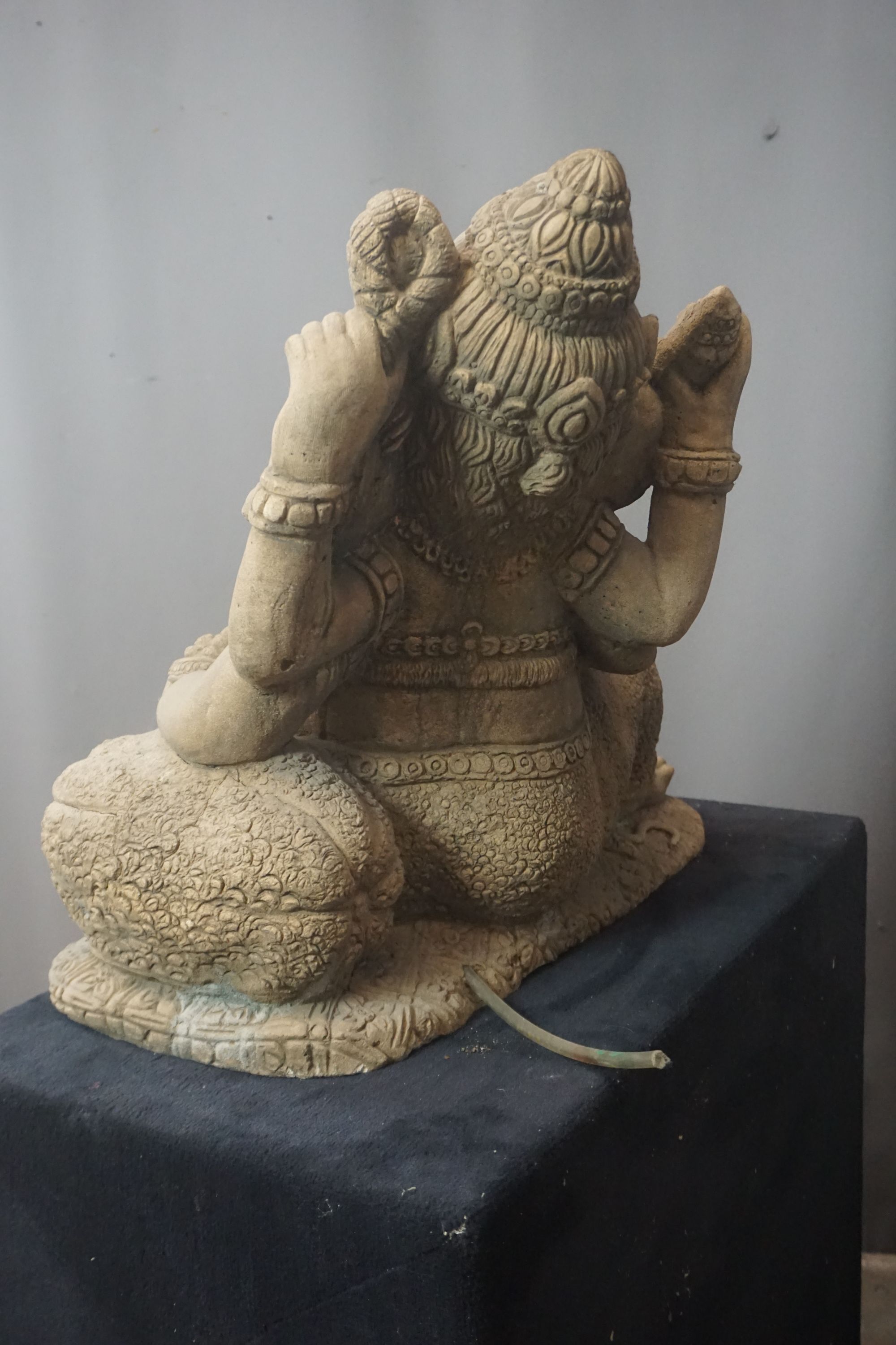 Oriental, Ganesha, fountain in stone H53x60x28 - Image 4 of 4