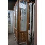 Four-duplic door with milk glass H274x256