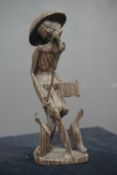 Oriental sculpture in wood H20