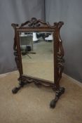 Decorative double standing mirror in wood H127X96