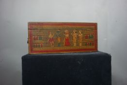 Decorative suitcase in wood, H18x23x40