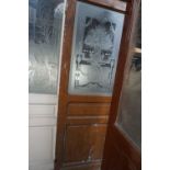 Door with milk glass H2169x78