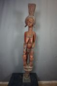 Africa, Art Tribal, Sculpture in wood H170