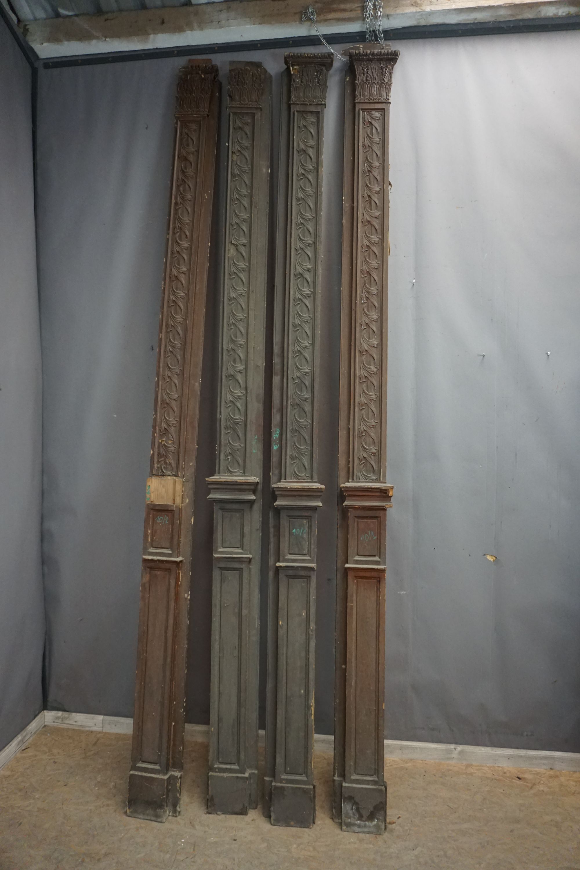 Lot decorative elements in wood H296 - Image 2 of 2