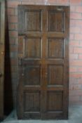Door with panels in wood; Double Face, H240X110