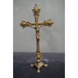 Religious, crucifix in copper H38