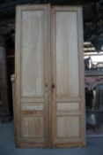 Double door in wood, Double Face H285X138