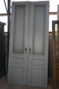 Double door in wood, Double Face H297X138