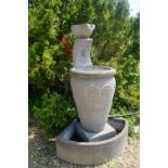 Fountain in bluestone H150x75x75