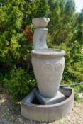 Fountain in bluestone H150x75x75