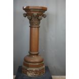 Neo-gothic, pedestal in wood H128