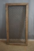 Window / grille in wood and wrought iron H158x80