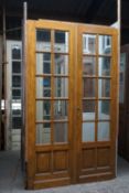 Double door with cut glass H247X144