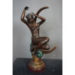 Erotic image in bronze H70