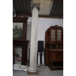 Large column in wood to Greek model 19th H320
