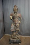 Sculpture in wood, Indian H182