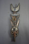Africa, art tribal, mask in wood, polychrome H80