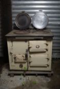 Kitchen stove in cast iron and email H87x98x78
