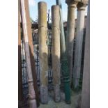 Couple columns in bluestone H210