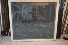 Window with milk glass H166X188