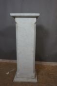 Soccle in white marble H105x40x35