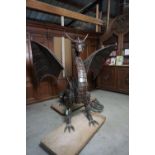 Metalart, dragon in metal H175x175x200