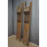 Couple Architectural Elements / Beam Soles in Wood H200x36