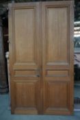 Double door in wood, Double Face H250X140