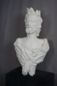 Bust in plaster H105x60