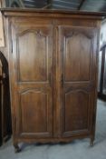 Furniture in oak, wardrobe 18th H225x140x62