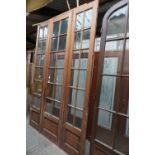 Triple door with cut glass H283X188