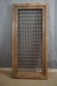 Window / grille in wood and wrought iron H165x77