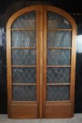Double door with fire glass H235X114