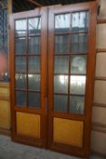 Double door with cut glass H246x151