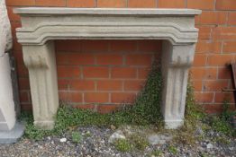 Fireplace in sandstone H125x47x160