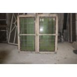 Couple windows with fire glass H100x100