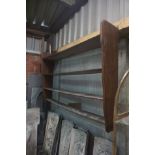 Wall rack in wood H105x154x29