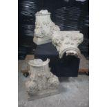 Lot of capitals in plaster H51