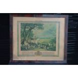 Decorative frame, hunting scene H56x65