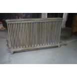 Decorative radiator in cast iron, signed and dated 1874 H94x190x23