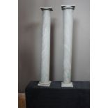 Couple Marble Soccles / columns H80