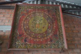 Oriental, decorative panel for ceiling in wood H193X196