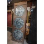 Heavy door with frame in marble and bronze / copper H260x90