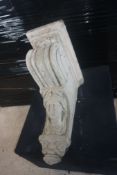 Decorative console in plaster H70x51x27