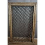Window / grille in wood and wrought iron H159x99