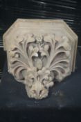 Decorative console in plaster H36x40x55