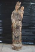 Sculpture Madonna with child H180