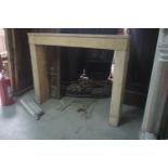 Fireplace in sandstone H114X144x24