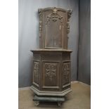 Pulpit in oak 18th H237X95x110