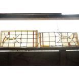 2x lead glass H39x86